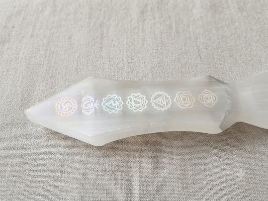 Punha de Selenita 7 Chakras
