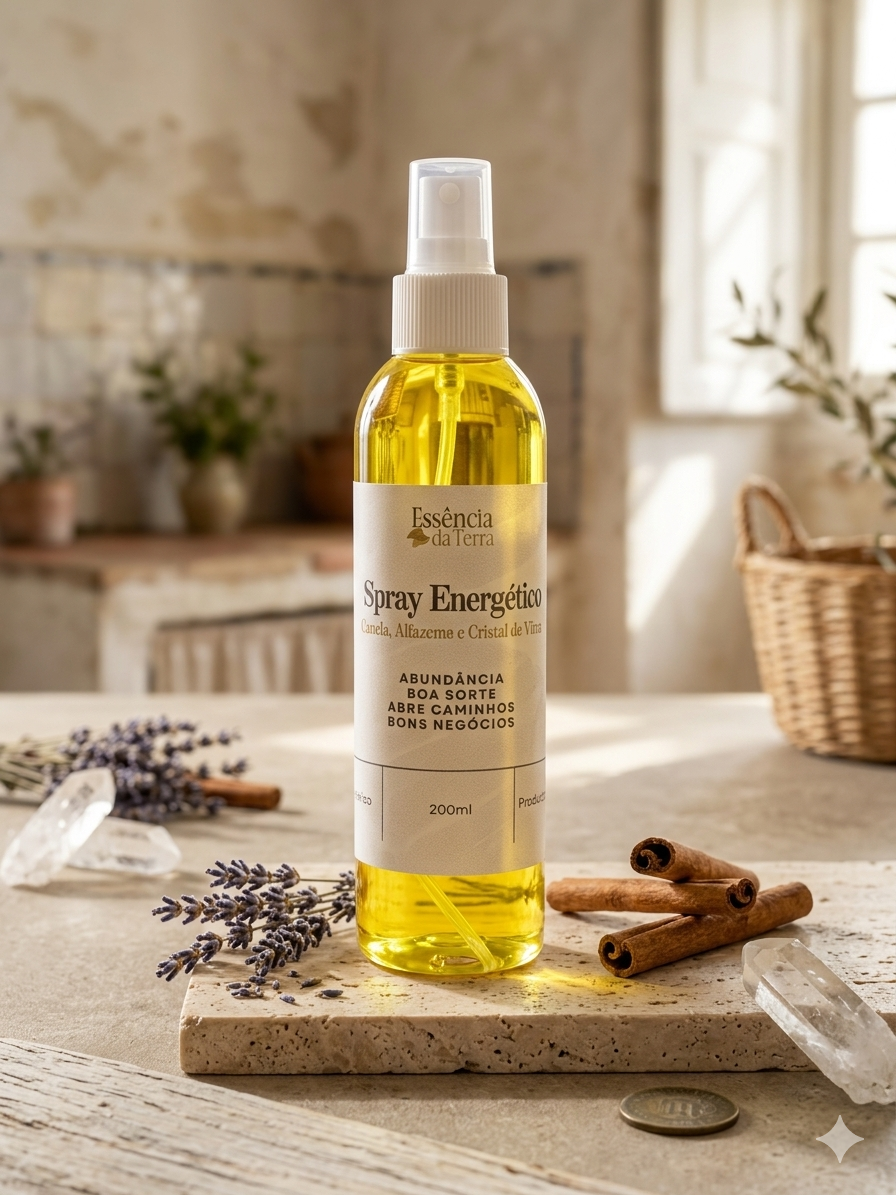 Spray Energético de Canela para Prosperidade 20cl - Contém Pirita