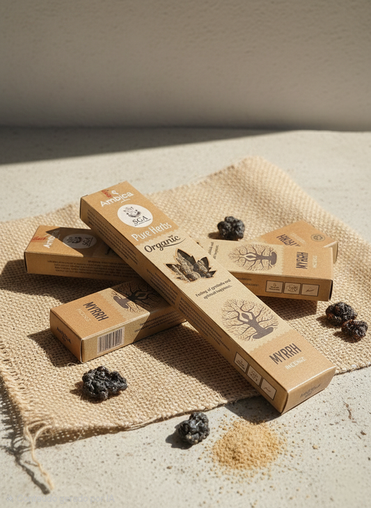 Incenso Orgânico Pure Herbs Ambica - Mirra