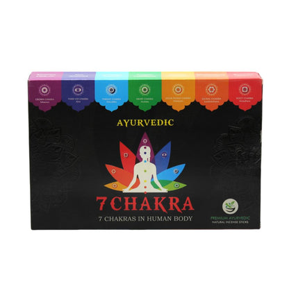 Incensos naturais ayurvédicos dos 7 chakras