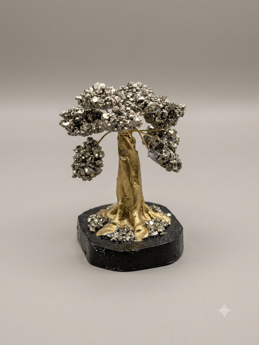 Árvore da Fortuna de Pirite - 6.5 cm