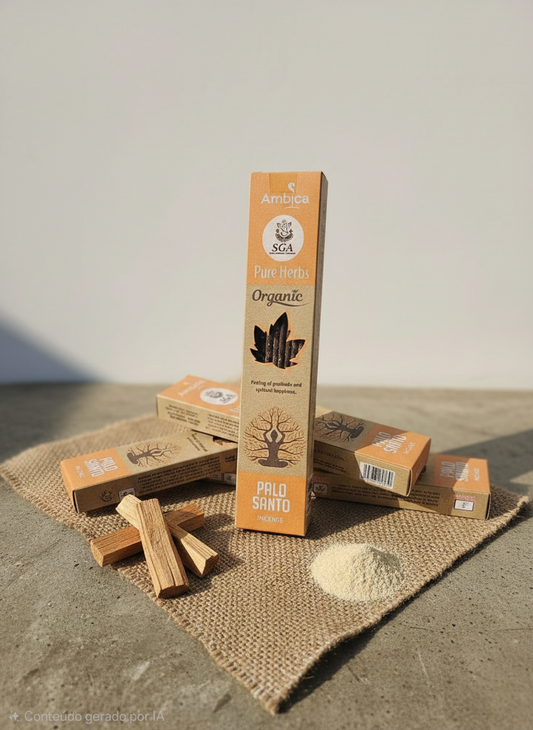 Incenso Orgânico Pure Herbs Ambica - Palo Santo