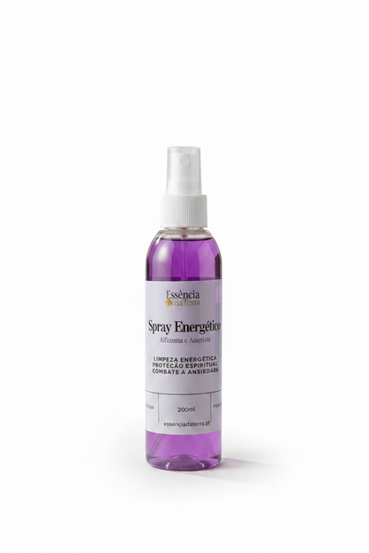Spray Energético  Alfazema e Ametista 20cl - Contém 1 cristal de Ametista