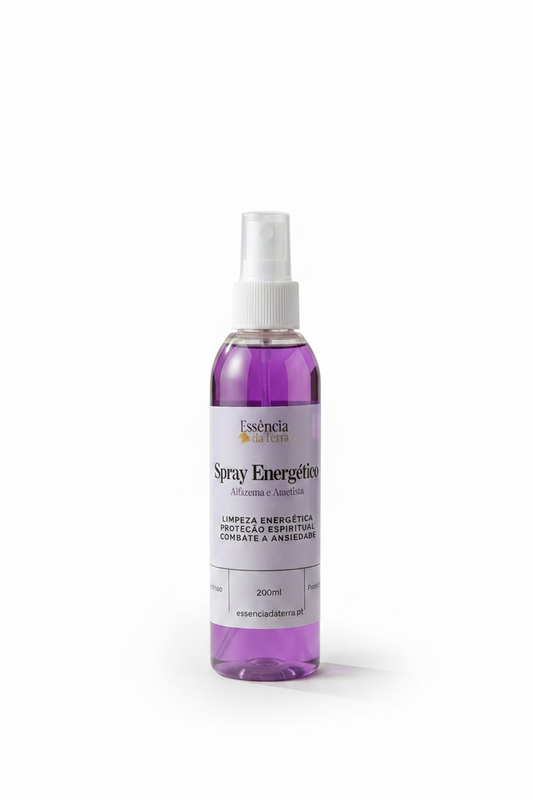 Spray Energético  Alfazema e Ametista 20cl - Contém 1 cristal de Ametista
