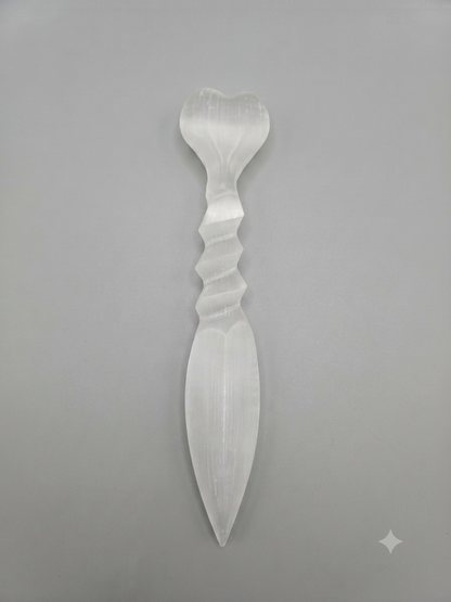 Punhal de Selenite 220mm - Coração