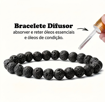 Pulseira de Lava Vulcânica